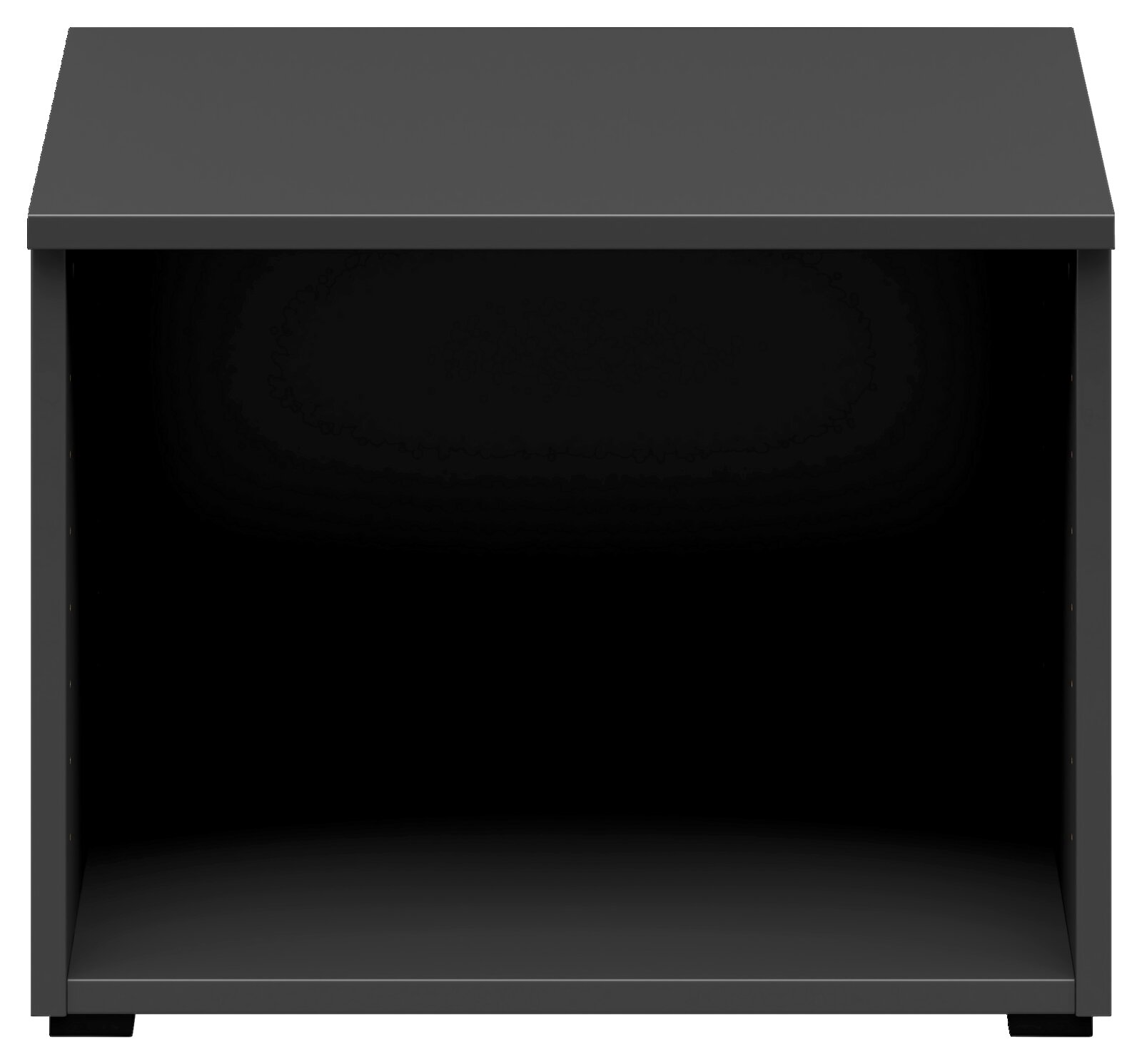 Carryhome Regalaufsatz MULTISTAURAUM Schwarzer Regalaufsatz aus der Frontansicht