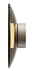 Seitenansicht der Wandleuchte PURE Moon mit modernem, runden Design und metallischem Finish.