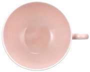 Ansicht von oben auf eine rosa Teetasse mit Henkel, Seltmann Weiden Teetasse AMINA, 0,22 l