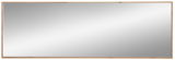 Breiter rechteckiger Spiegel mit Holzrahmen, Frontalansicht