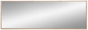 Breiter rechteckiger Spiegel mit Holzrahmen, Frontalansicht