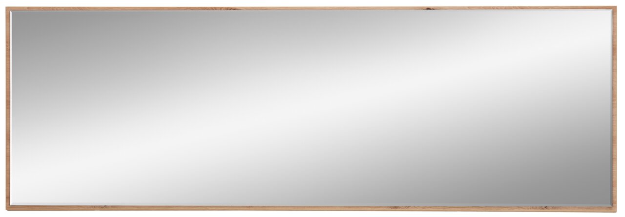 Voleo Spiegel breit DIANA Breiter rechteckiger Spiegel mit Holzrahmen, Frontalansicht