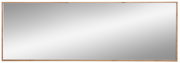 Breiter rechteckiger Spiegel mit Holzrahmen, Frontalansicht