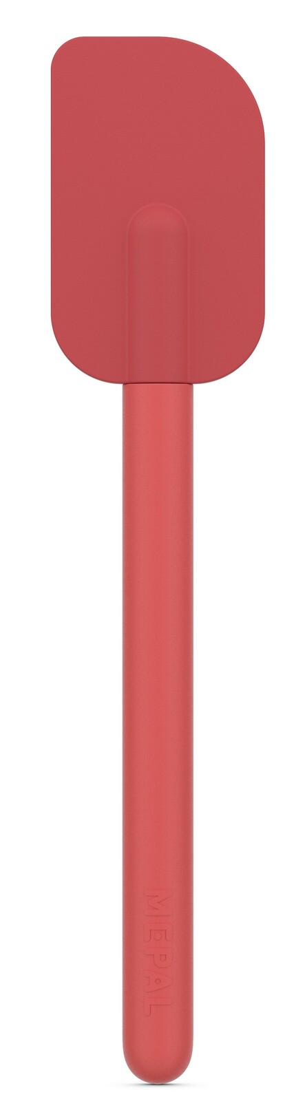 Roter Teigschaber klein, 205 mm, aus der Vogelperspektive