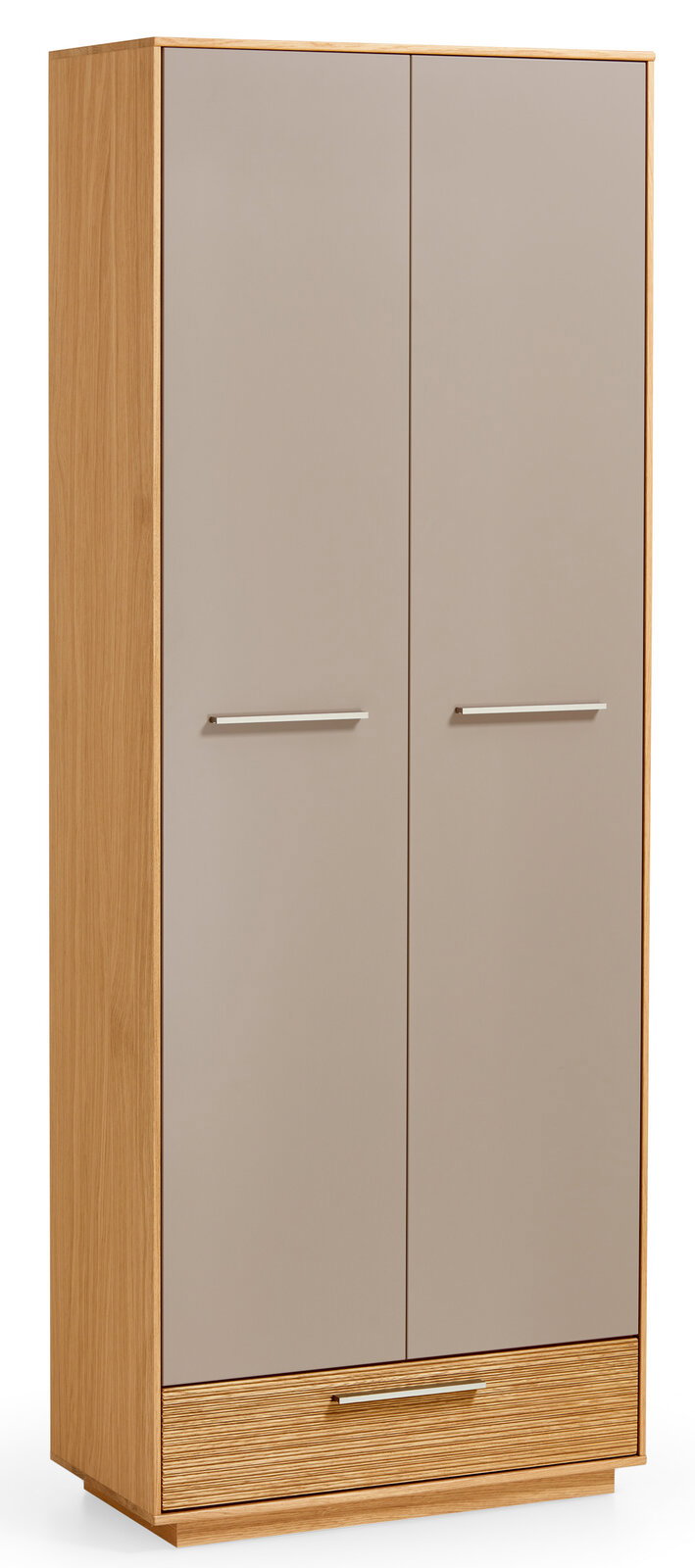 VOSS XL-Schuhschrank LOVENO Moderner XL-Schuhschrank mit zwei Türen und einer Schublade in Holzoptik, Frontalansicht