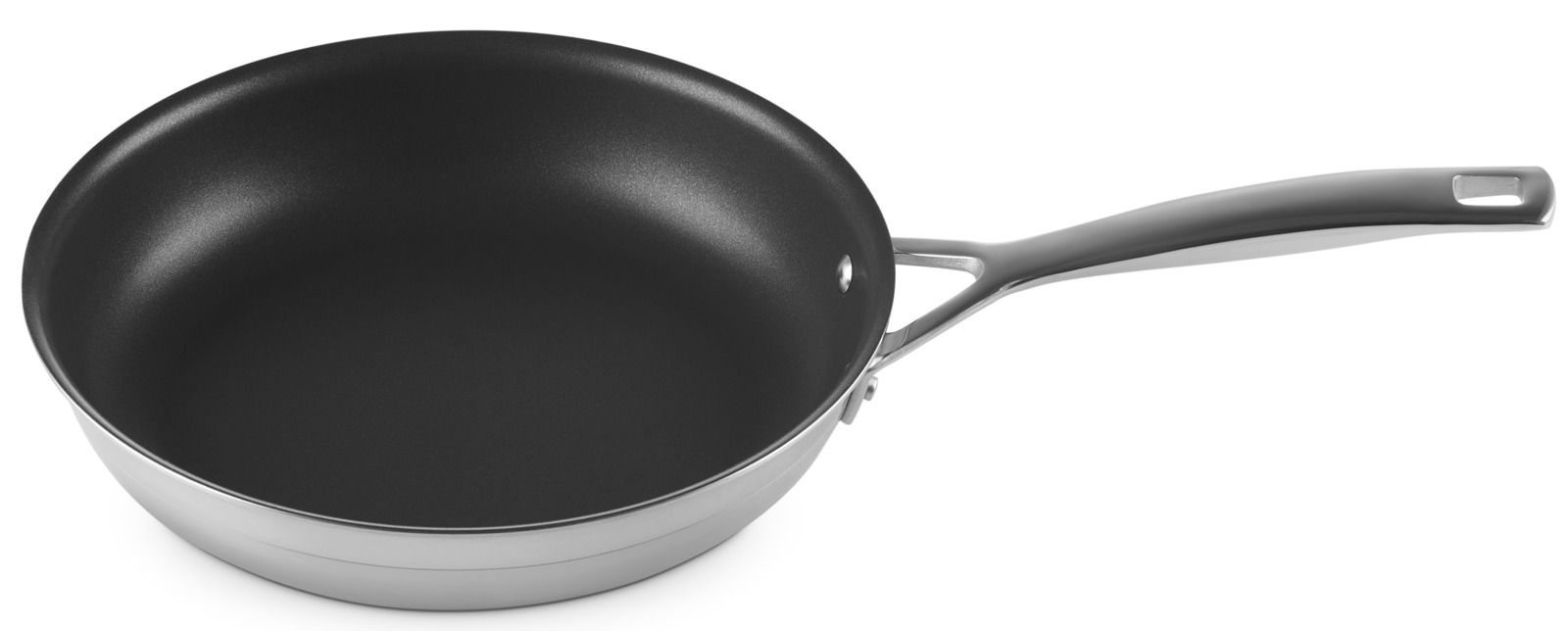3-PLY Pfanne mit Antihaftbeschichtung, seitliche Perspektive