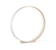 Moderne Stehleuchte LOOP in Ringform, seitliche Perspektive