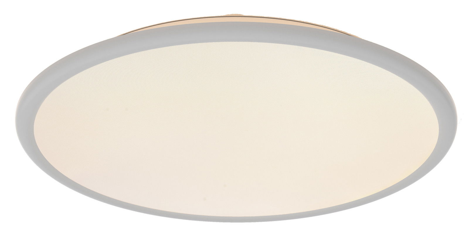 Novel LED-Deckenleuchte Runde LED-Deckenleuchte aus seitlicher Perspektive