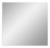 Quadratischer Spiegel in Frontalansicht mit schlichtem Design.