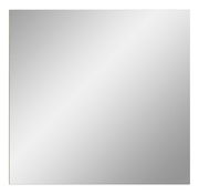 Quadratischer Spiegel in Frontalansicht mit schlichtem Design.