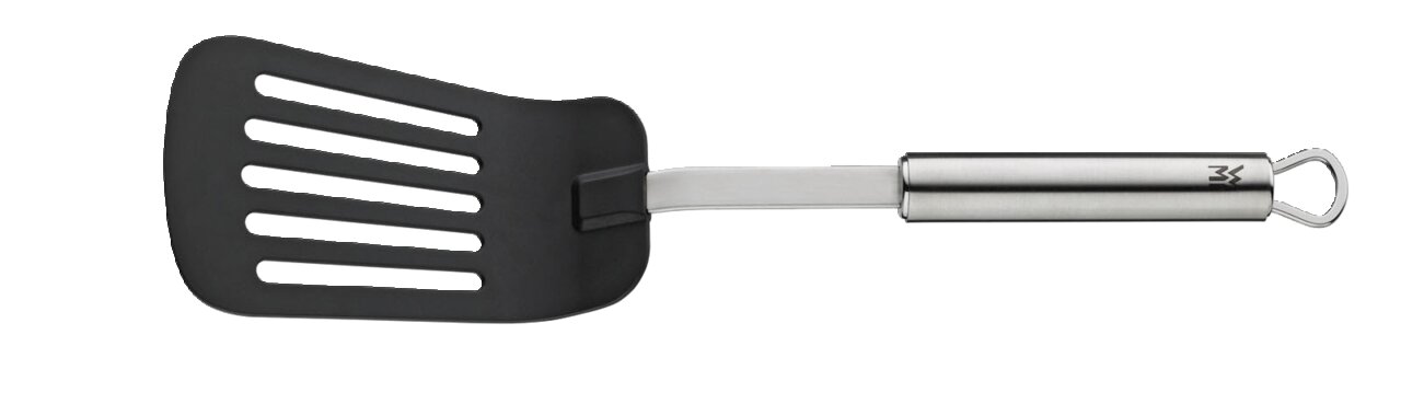 WMF Pfannenwender PROFI PLUS Küchenwender aus Edelstahl und Kunststoff, seitliche Ansicht