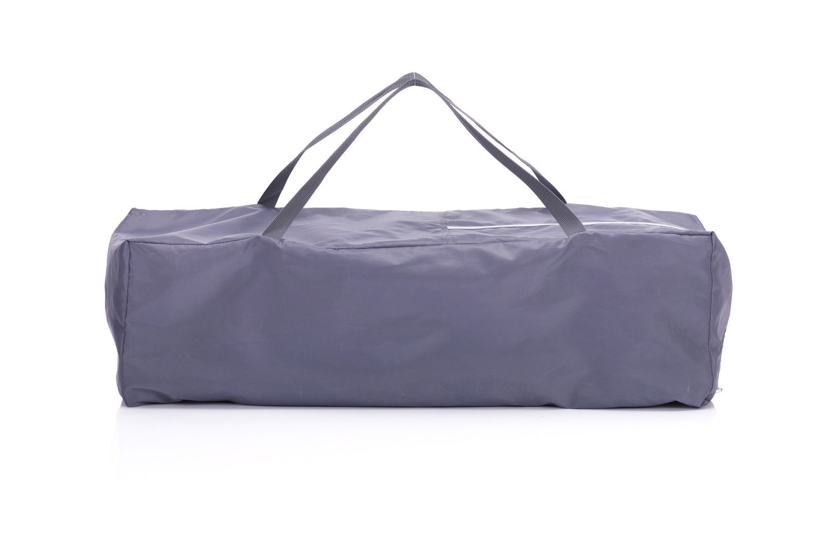 Graue Tragetasche für Reisebett, seitliche Perspektive