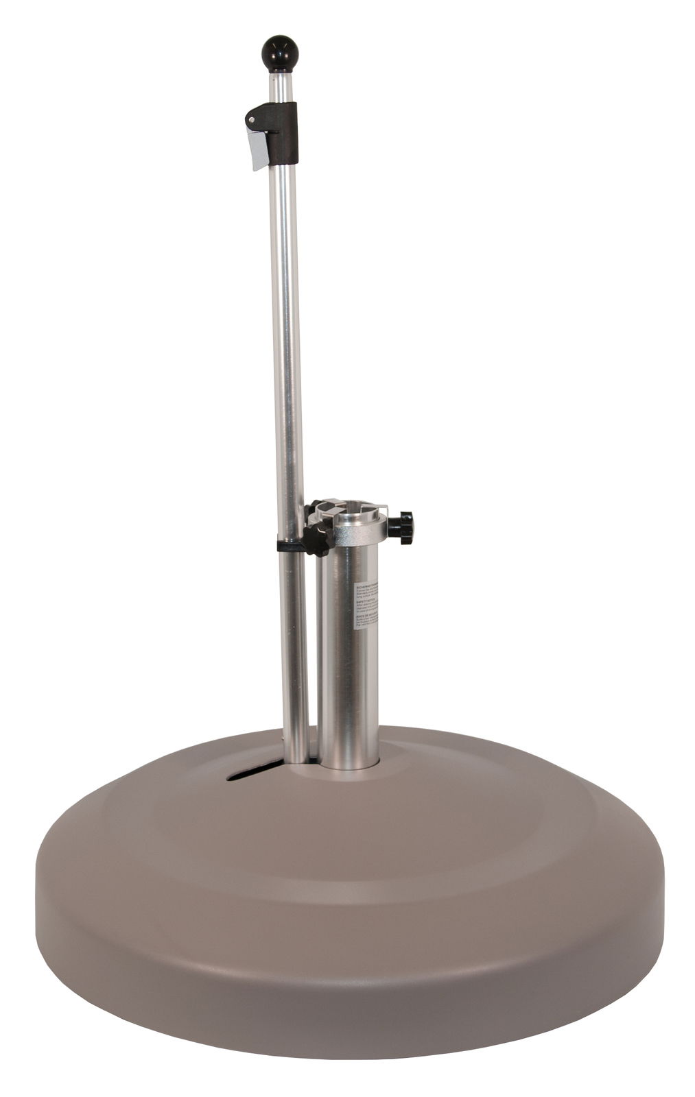 Liro Schirmständer MIDI Schirmständer aus Metall mit rundem Sockel, seitliche Perspektive