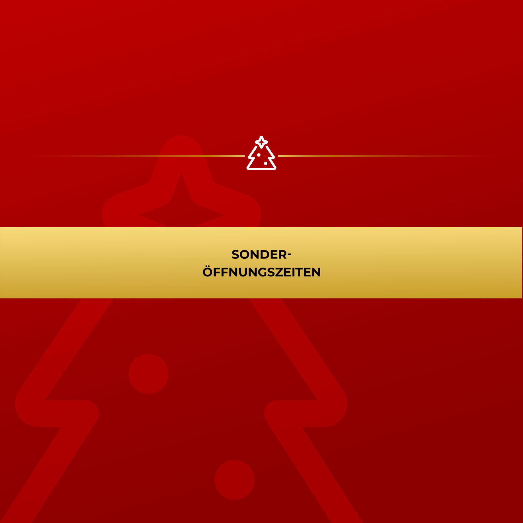 Sonderöffnungszeiten Weihnachten