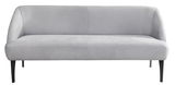 Graues Sofa Moderano Bank CURVE mit geschwungenem Design, Vorderansicht