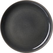 Schwarzer Speiseteller mit einem Durchmesser von 27,5 cm, Ansicht von oben