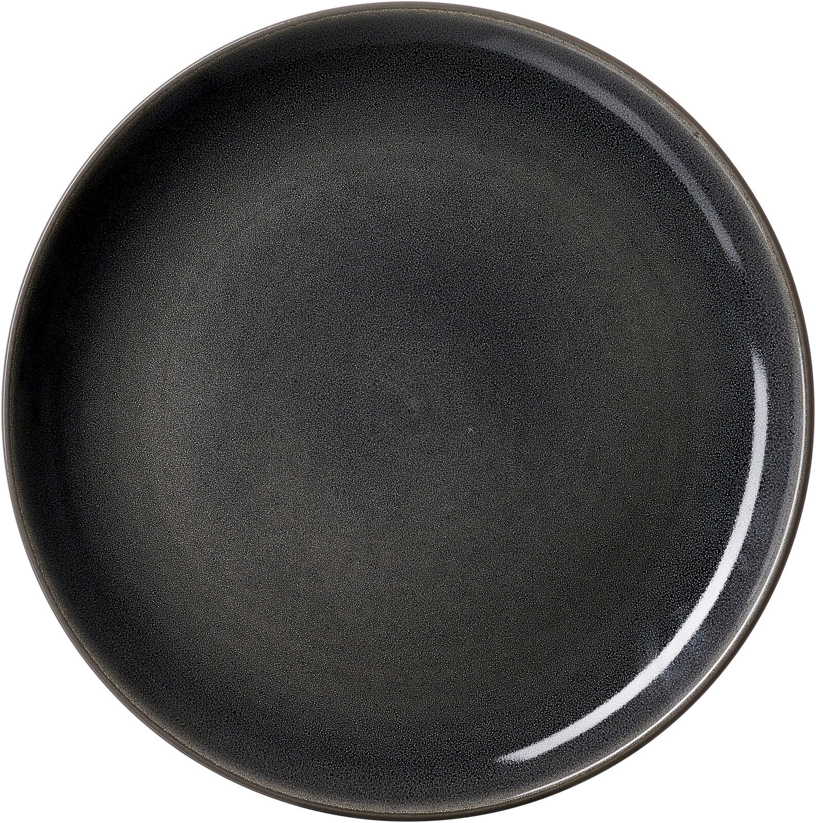 Ritzenhoff & Breker Speiseteller TOLEDO Schwarzer Speiseteller mit einem Durchmesser von 27,5 cm, Ansicht von oben