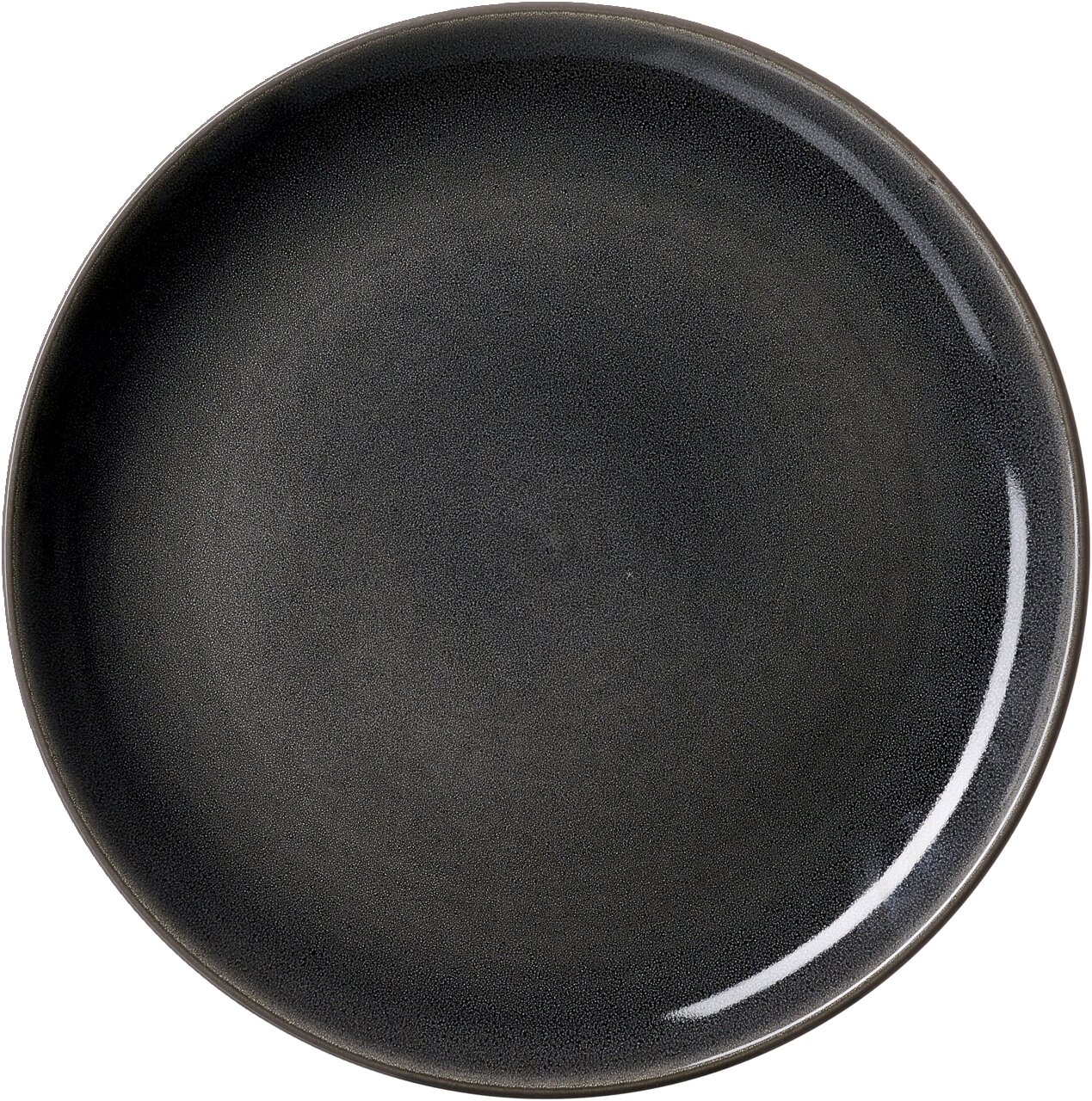 Ritzenhoff & Breker Speiseteller TOLEDO Schwarzer Speiseteller mit einem Durchmesser von 27,5 cm, Ansicht von oben