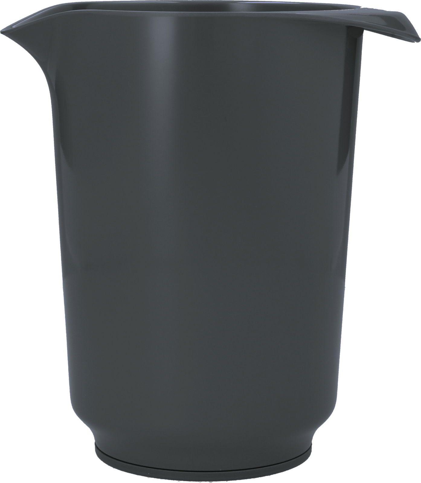 Grauer Rührbecher 1,5L, seitliche Perspektive