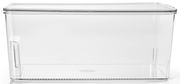 Transparente Kunststoffbox mit Deckel, seitliche Perspektive