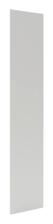 Weiße Tür mit den Maßen 202x45 cm, seitliche Perspektive