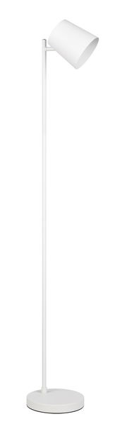 Weiße Akku-Stehleuchte BLAKE von Reality Leuchten, seitliche Perspektive