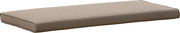 Beiges rechteckiges Sitzkissen in seitlicher Perspektive