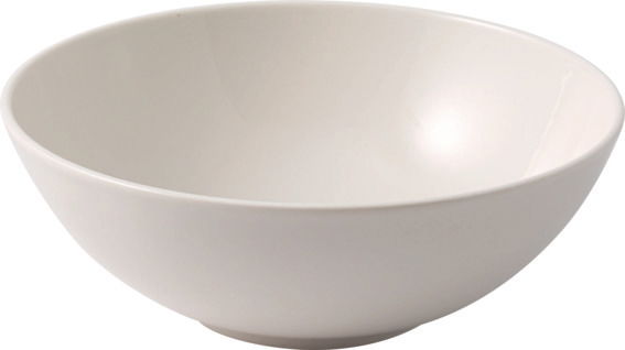 Villeroy & Boch Bowl BASIC WHITE Weiße Schüssel mit einem Fassungsvermögen von 0,50l, seitliche Perspektive