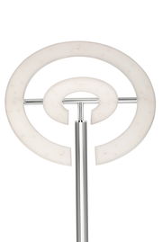 Moderner LED-Deckenfluter mit kreisförmigem Design, Ansicht von vorne.