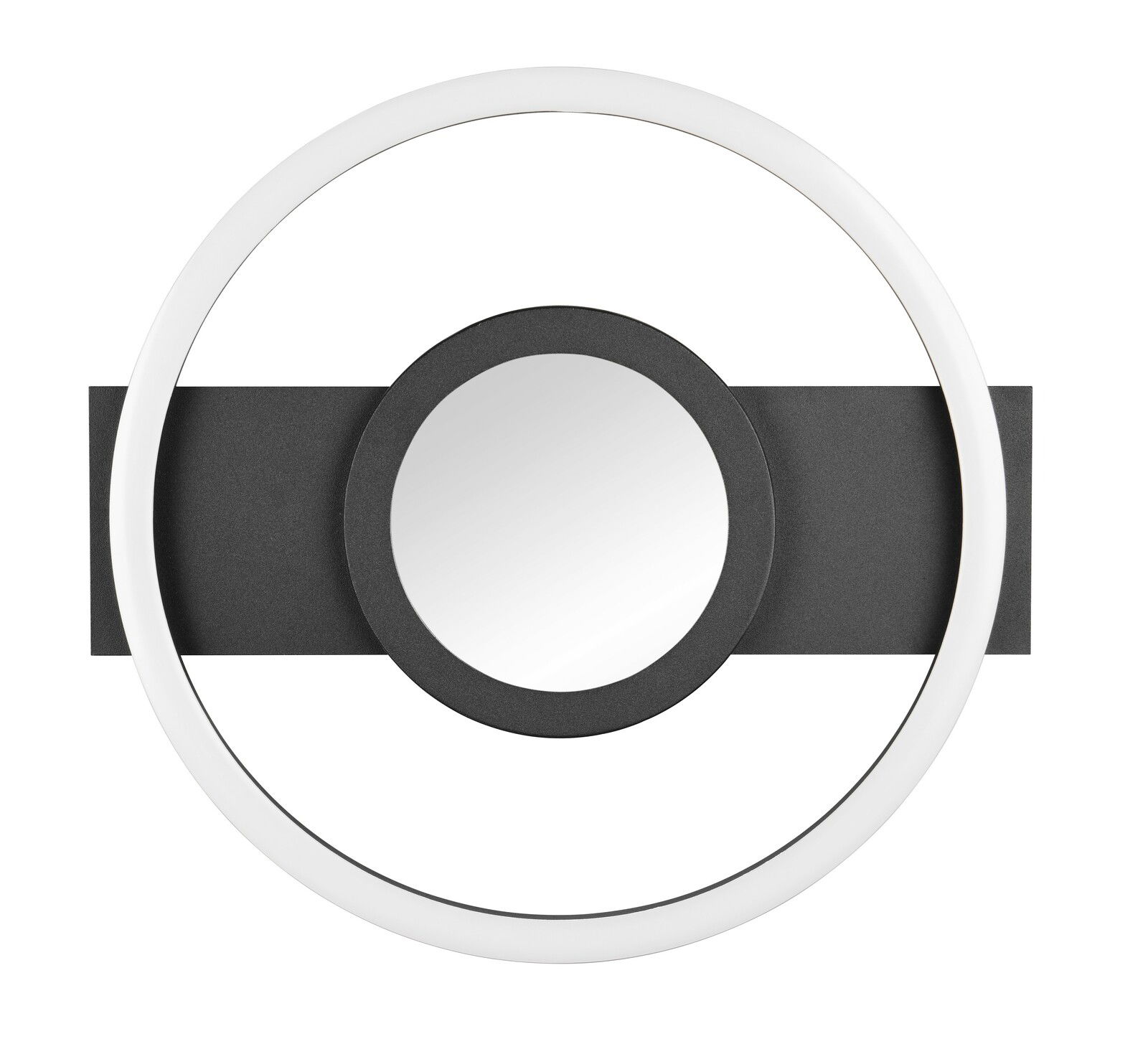 Moderne Deckenleuchte WHEELER mit kreisförmigem Design, von oben betrachtet.