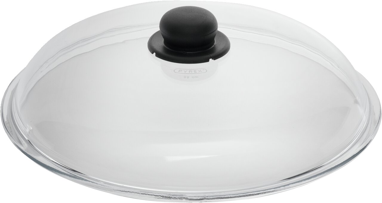 BALLARINI Glasdeckel Glasdeckel mit schwarzem Griff, Draufsicht