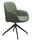 Grüner Stressless Sessel DINING BAY mit schwarzem Metallgestell, seitliche Perspektive