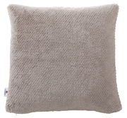 Fellkissenhülle 48x48cm in beige, Vorderansicht