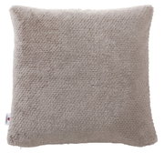 Fellkissenhülle 48x48cm in beige, Vorderansicht