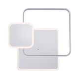 Moderne Deckenleuchte mit quadratischem Design, von oben betrachtet