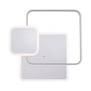 Moderne Deckenleuchte mit quadratischem Design, von oben betrachtet