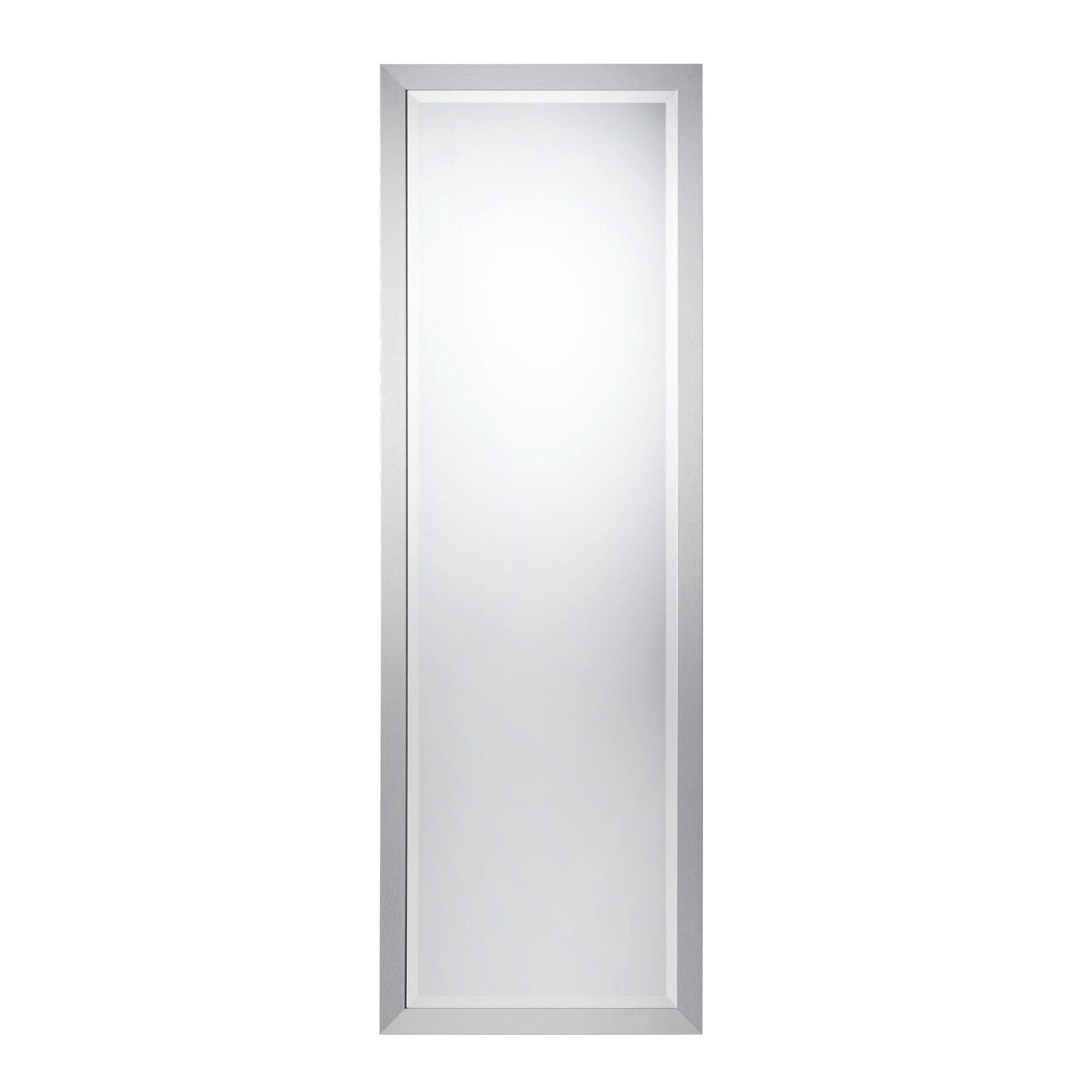 Rechteckiger Facettenspiegel mit silbernem Rahmen, frontal abgebildet.