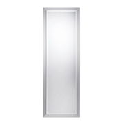 Rechteckiger Facettenspiegel mit silbernem Rahmen, frontal abgebildet.