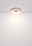Deckenventilator Globo Lighting GATIAN, von unten betrachtet, mit modernem Design und integrierter Beleuchtung.