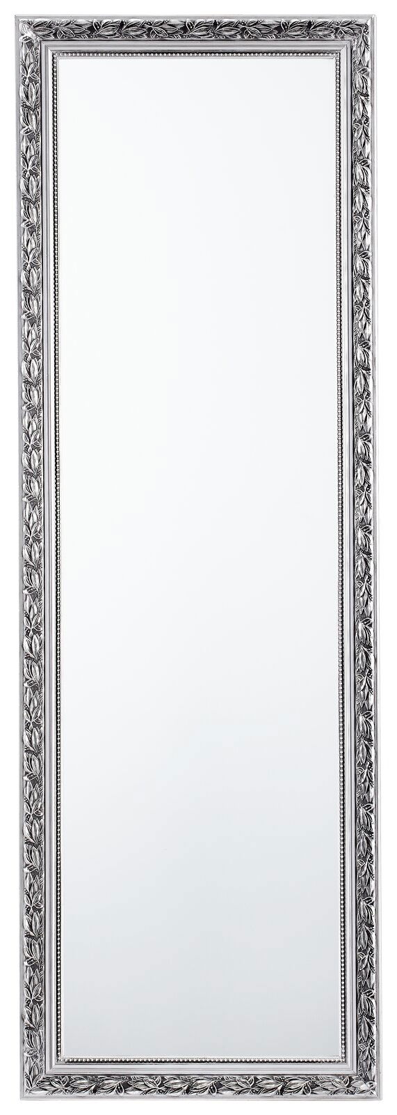 Eleganter Standspiegel mit reich verziertem Rahmen, frontal abgebildet.