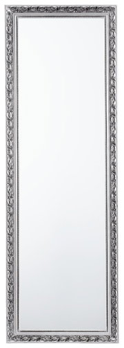 Eleganter Standspiegel mit reich verziertem Rahmen, frontal abgebildet.