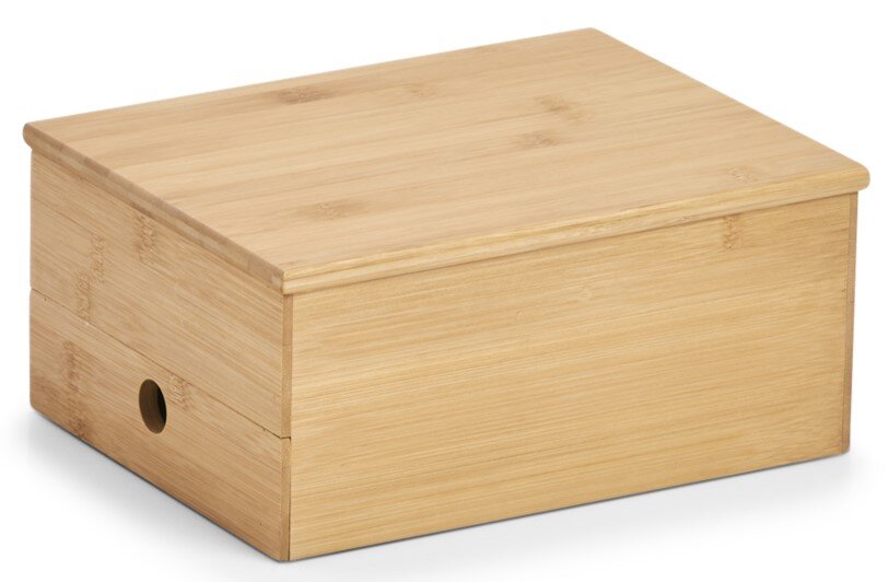 Schmuckkästchen aus Holz mit Spiegel, seitliche Perspektive