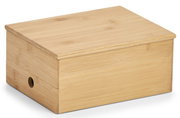 Schmuckkästchen aus Holz mit Spiegel, seitliche Perspektive