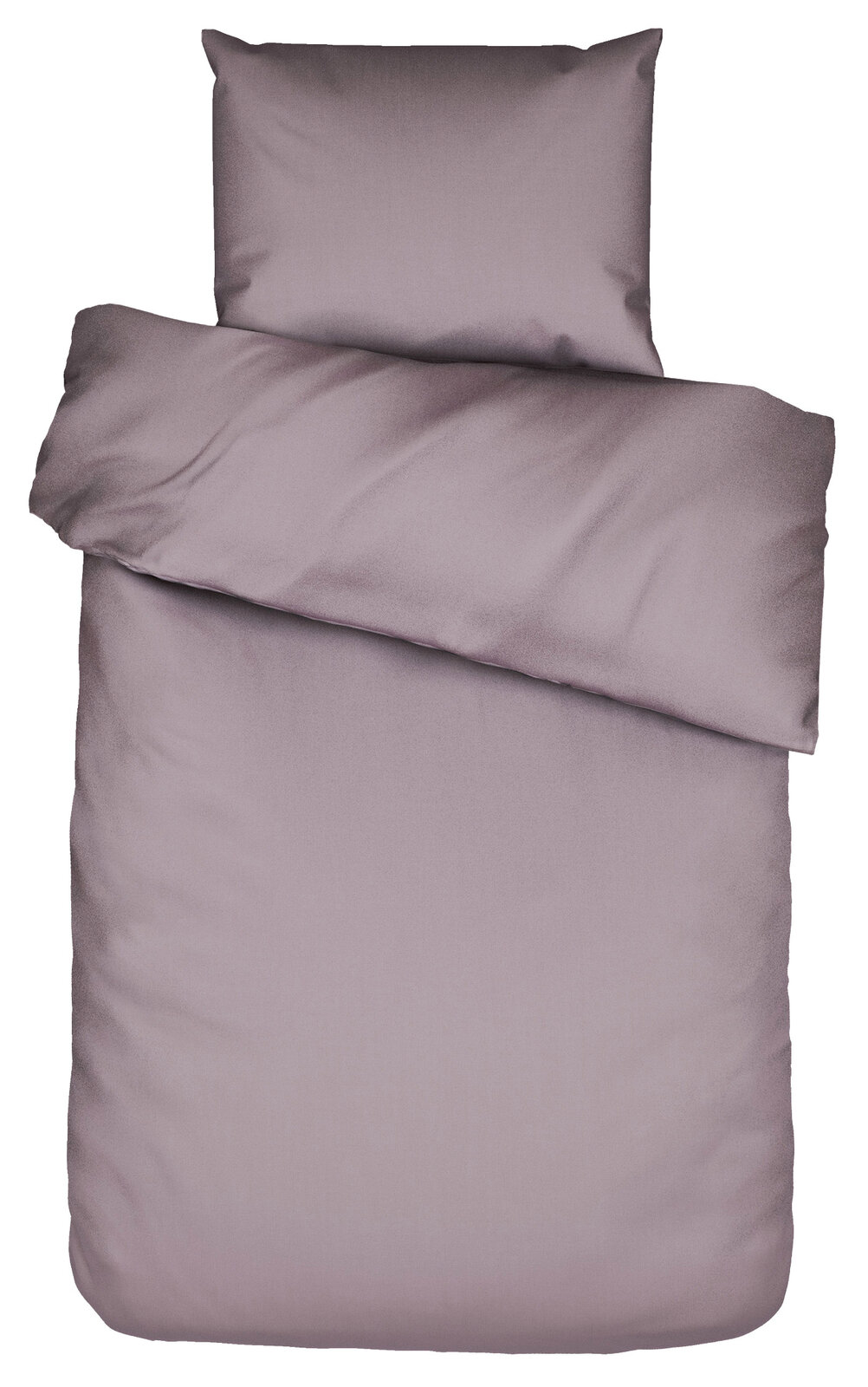 Essenza Home Bettwäsche 135x200cm MINTE Lila Bettwäsche-Set in der Größe 135x200cm, Draufsicht