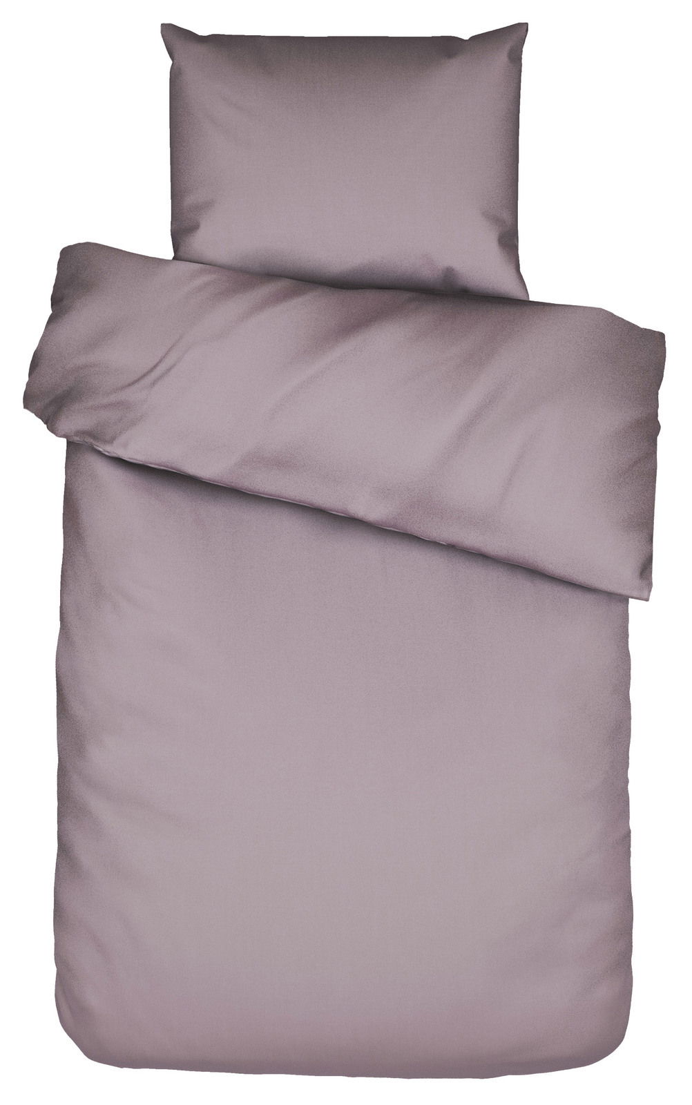 Essenza Home Bettwäsche 135x200cm MINTE Lila Bettwäsche-Set in der Größe 135x200cm, Draufsicht