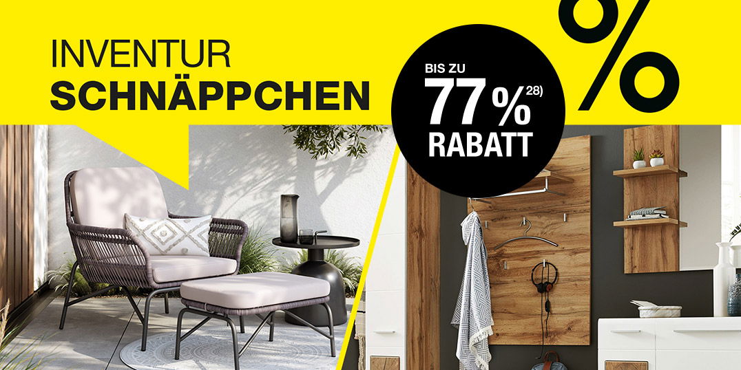 Inventur Schnäppchen % 