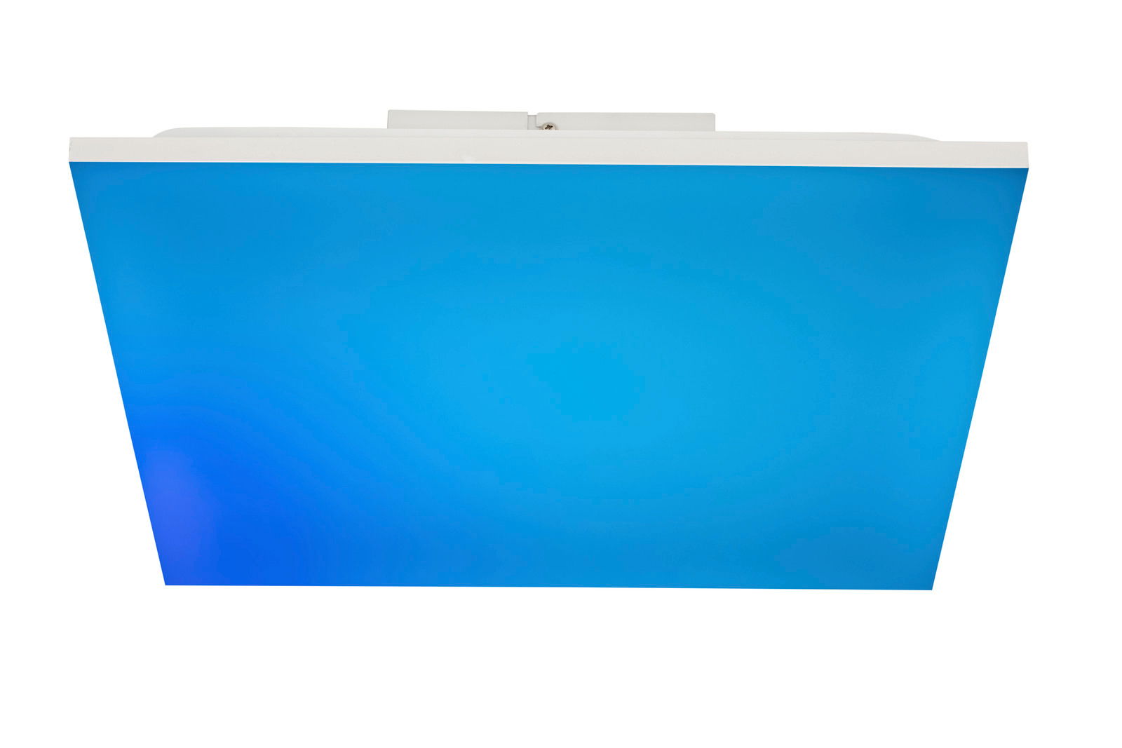 LED-Deckenleuchte Talvi in blauer Farbgebung, Ansicht von unten