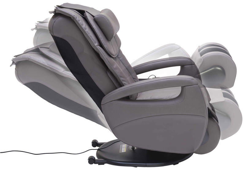 Cantus Massagesessel ALPHA 799I Seitliche Ansicht eines verstellbaren Massagesessels in verschiedenen Neigungspositionen.