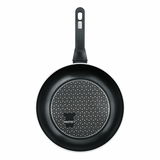 Schwarze Schmorpfanne Eco Recycle+ 28cm, Draufsicht mit Antihaftbeschichtung und ergonomischem Griff.