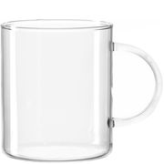 Transparentes Teeglas Novo 570ml mit Henkel, seitliche Ansicht